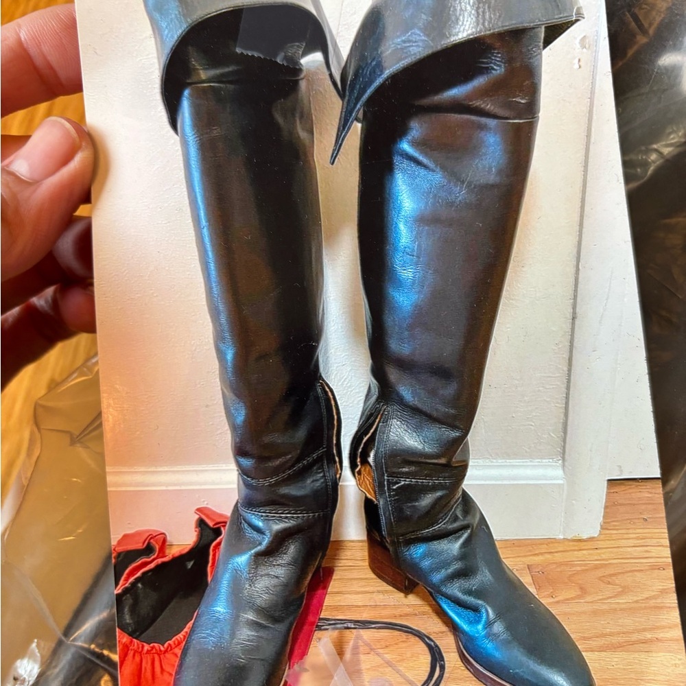 Chloe Black Over the Knee Boots